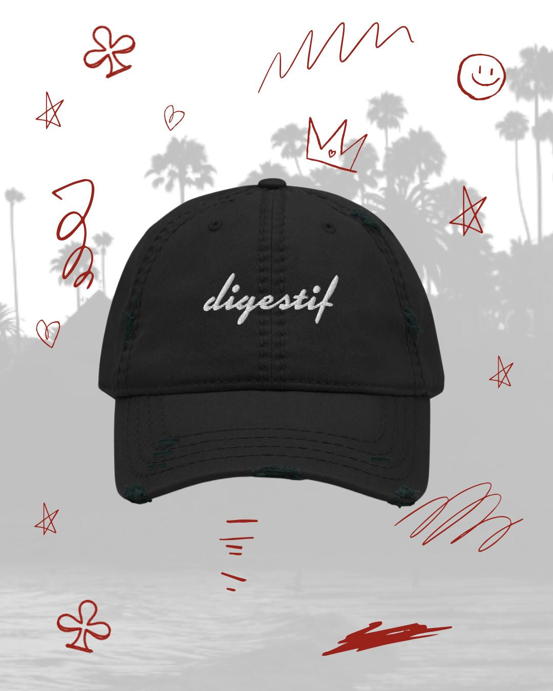 Digestif Distressed Hat