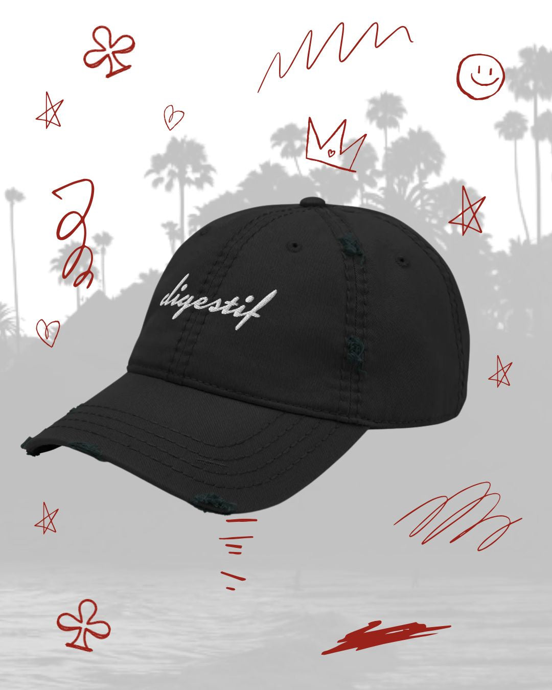 Digestif Distressed Hat