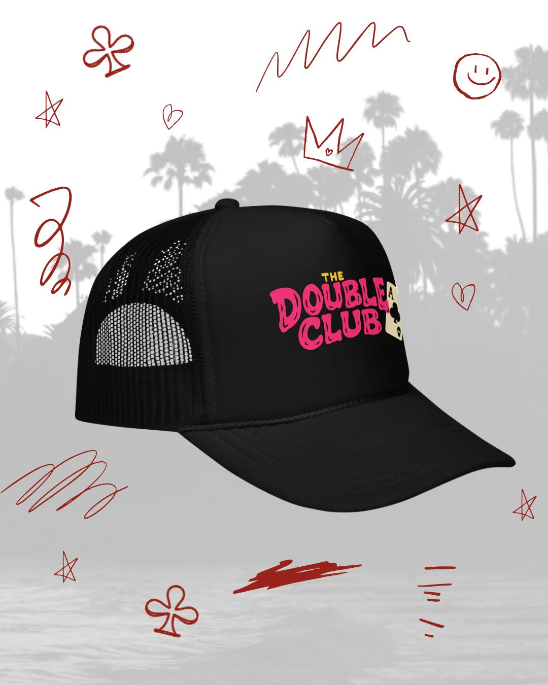 The Double Club Card Foam Trucker Hat