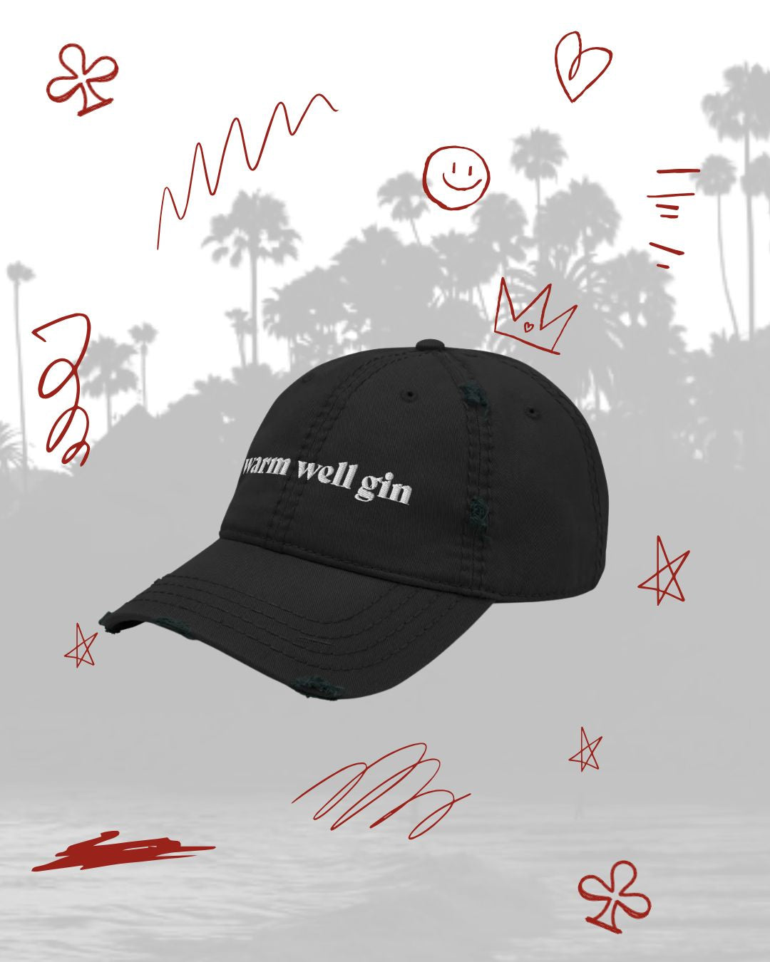 Warm Well Gin Distressed Hat