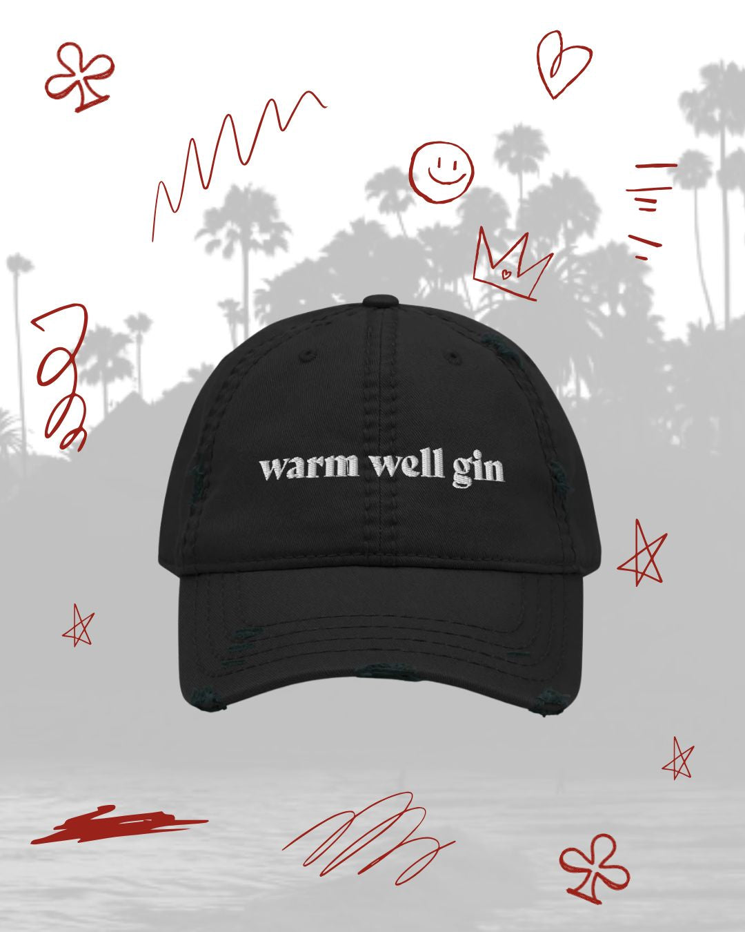 Warm Well Gin Distressed Hat