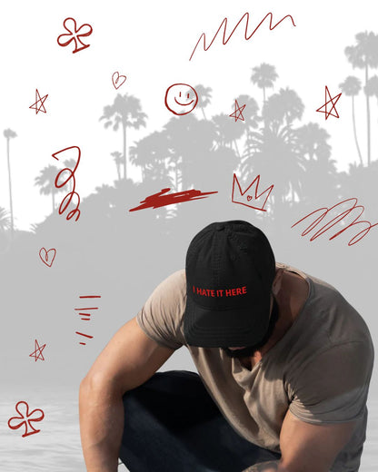I Hate It Here Distressed Hat