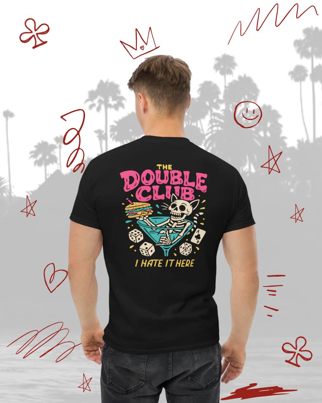 Junipurr Back Unisex Classic Black Tee
